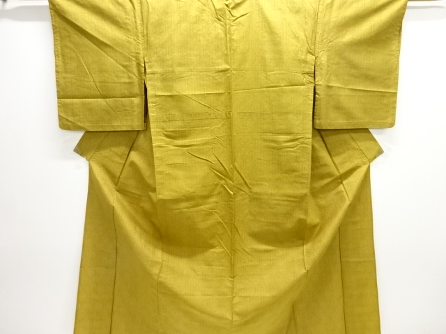 JAPANESE KIMONO / ANTIQUE HITOE KIMONO / SILK / TSUMUGI / WOVEN KIKKO